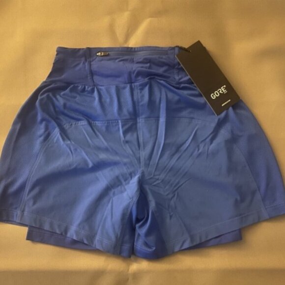 Gore Wear R5 Women’s Light Running Shorts Metallic Blue XS 3.5" NWT - Picture 4 of 5